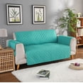 thumbnail image 1 of Zhuge Couch Sofa Slipcover 100% Waterproof Nonslip Quilted Furniture Protector for Dogs, Children, Pets, Machine Washable (Green, 51.18*77.16in，B), 1 of 5