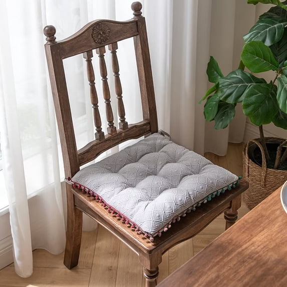 Zhuge Cushion Garden Terrace Home Kitchen Office Thick Comfortable Cushion, Gary, 16* 16 inches