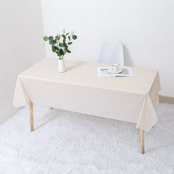 Zhuge Disposable Table Cloth - 10pcs, 53.93 x 72.04 Inch Table Cloths for Parties, Decorative tablecloths suitable for rectangular tables, Blue tablecloth