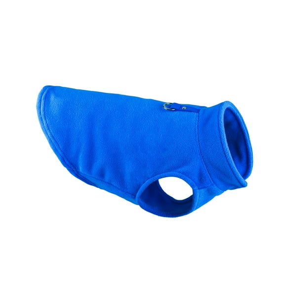 Zhuge Fleece Dog Coat, Cold Weather Pet Jacket Suitable for Small to Large Pets, S, Dark Blue
