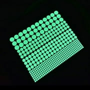 Zhuge Glow in The Dark Wall Stickers, 407 Pcs Removable Glow in Dark Dots Wall Decals Stickers Room Decor Kit, Adhesive Dots Luminous Ceiling Decals for Kids Bedroom Halloween Home Decoration