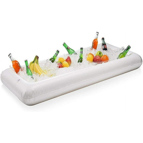 Zhuge Inflatable Pool Table Serving Bar Large Tray Server with Drain Plug Keep Your Salads Beverages Ice Cold for Parties Indoor Outdoor use Party Accessories