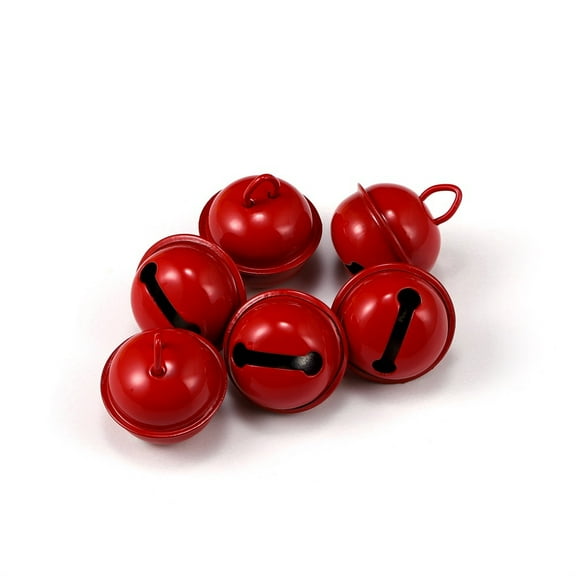 Zhuge Jingle Bells, 22mm 120pcs Craft Bells for DIY Holiday Decoration, Musical Party, Home, Festival, Wedding,Red