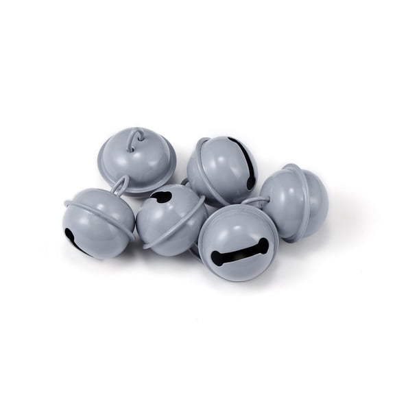 Zhuge Jingle Bells, 22mm 60pcs Craft Bells for DIY Holiday Decoration, Musical Party, Home, Festival, Wedding,Gray