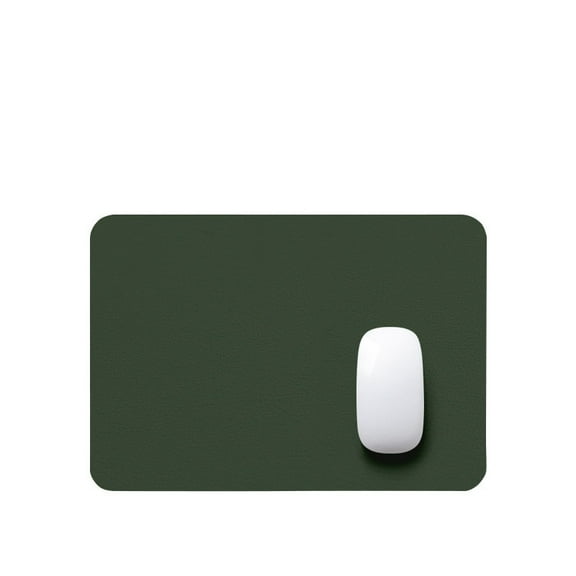 Zhuge Leather Mouse Pad - Desk Mat - Computer Mouse Pad - Hard Mouse Pad Surface For Control & Accuracy - Mouse Pad - Desk Pad For Regular & Home Office - Dark Green