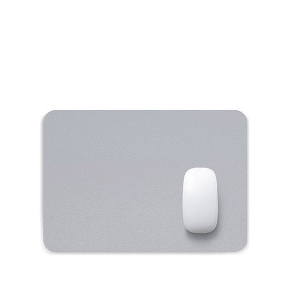 Zhuge Leather Mouse Pad - Desk Mat - Computer Mouse Pad - Hard Mouse Pad Surface For Control & Accuracy - Mouse Pad - Desk Pad For Regular & Home Office - Grey
