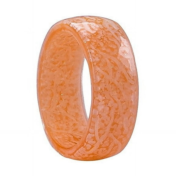 Zhuge Luminous Glow Ring Glowing in The Dark Jewelry Unisex Decoration for Adult, Flash Finger Rings Light up RingSize10Orange