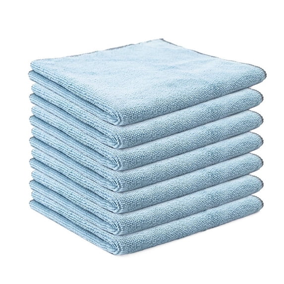 Zhuge Microfiber Cleaning Cloth, 12-Pack 11.8"x11.8"Dish Towel, for All-Purpose, Strong Absorption Water and Remove Oil and Dust Kitchen Towels(Sky Blue)
