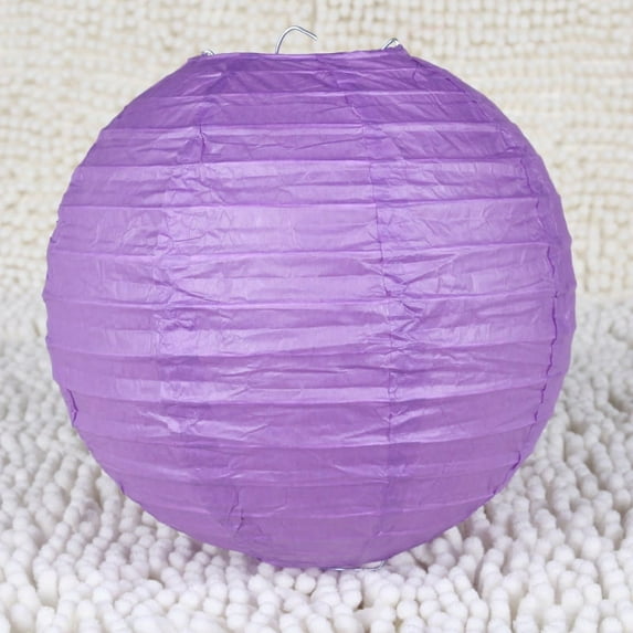 Zhuge Paper Lanterns Decorative, Hanging Paper Lanterns Lanterns Indoor Outdoor for Home Lamps,Party,Event Decoration(Deep purple,12pcs)