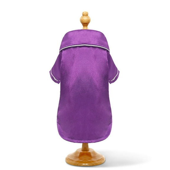 Zhuge Pet Pajamas for Dog Cat L Size Soft Polyester 1 Piece Pet Sleep & Lounge Shirt, Cozy Comfy Loungewear for Dogs & Cats,Purple