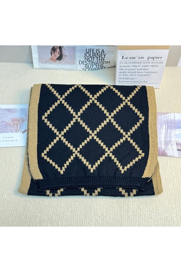 Plaid Scarf for Women Super Soft Classic Tartan Checkered Neck ScarvesCoffee