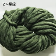 Zhuge Premium Super Bulky Merino Yarn | 250-Grams of 100% Wool Yarn Chunky Weight, Thick Wool Yarn for Knitting, Crochet, Blanket,Weaving,Army Green