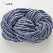 Zhuge Premium Super Bulky Merino Yarn | 250-Grams of 100% Wool Yarn Chunky Weight, Thick Wool Yarn for Knitting, Crochet, Blanket,Weaving,Dark Grey