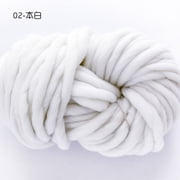 Zhuge Premium Super Bulky Merino Yarn | 250-Grams of 100% Wool Yarn Chunky Weight, Thick Wool Yarn for Knitting, Crochet, Blanket,Weaving,White