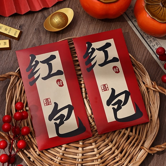 Zhuge Red Envelopes Chinese New Year, 12pcs Money Envelopes for Cash Christmas Lucky Money Pocket-G09