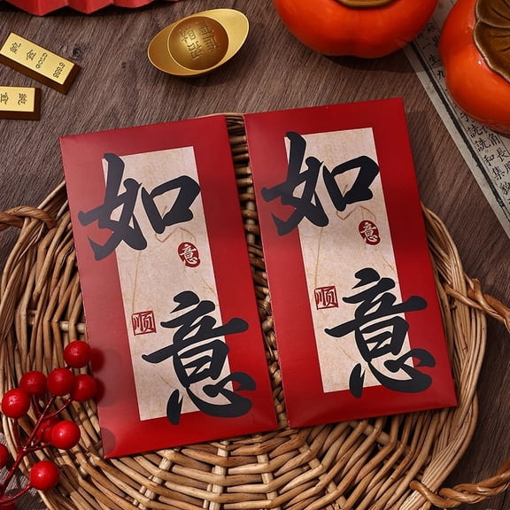 Zhuge Red Envelopes Chinese New Year, 12pcs Money Envelopes for Cash Christmas Lucky Money Pocket-G18