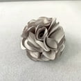 thumbnail image 1 of Zhuge Rose Flower Brooch Dual Purpose Hairpin Elegant Handmade Flower Brooches Pin for Women Dress Suit Ceremony Delicate Accessories Jewelry Special Day Gift-Grey, 1 of 2
