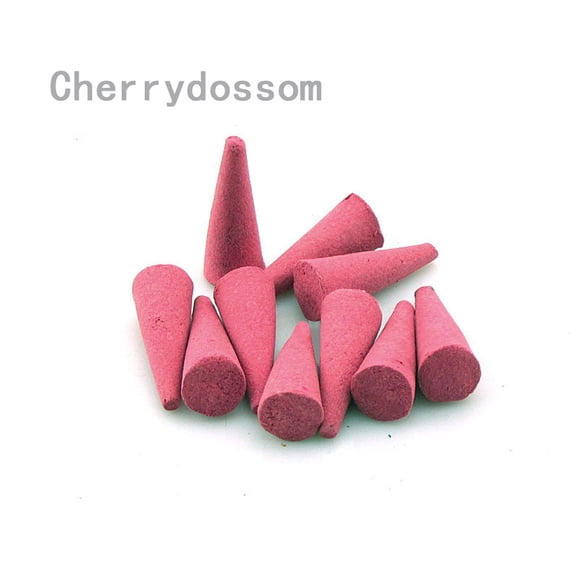 Zhuge Sandalwood Fresh Incense Cones 90G （Approximately 96 pcs）Box Scent Fragrance for Relaxation and Meditation, Home and House Decor，cherry blossoms