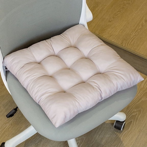 Zhuge Seat Cushion Garden Patio Home Kitchen Office Thicken Comfy Seat Cushion, Light Grey 18"x18"