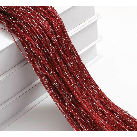 Zhuge Sequin Curtain for Doorway,Door String Curtains, 39x79 inch Hanging,Closet Bedroom Blind Living Room Divider,Window Wall Panel Fringe Backdrops Sheer no Beads Beaded DecorativeWine Red