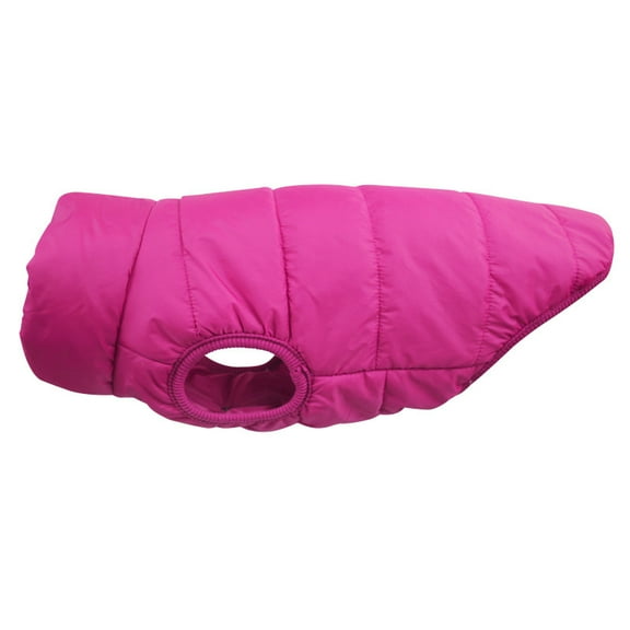 Zhuge Small Dog Warm Lined Winter Jacket, Soft Windproof Puppy Coat for Cold Weather, Size XS, Rose Red