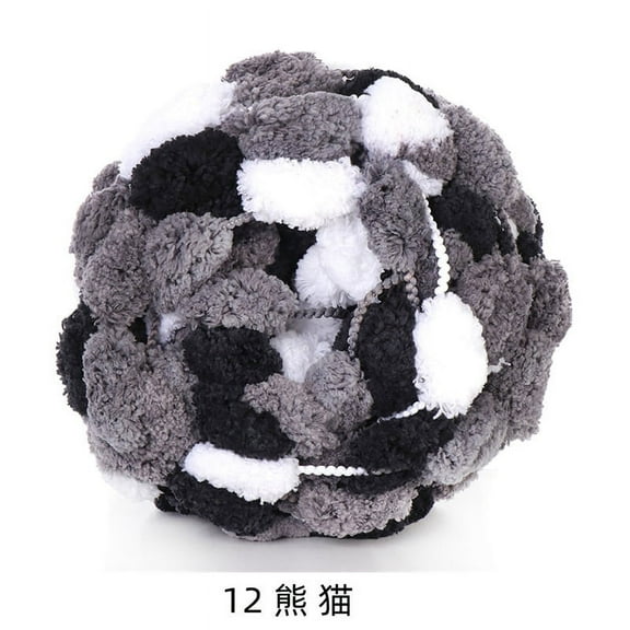 Zhuge Soft Acrylic Fancy Loop Yarn, Bulky Large Ball for Crochet, Knitting & Needle Felting, Craft Fiber Roving for Doll Hair & DIY Projects(100gA286)