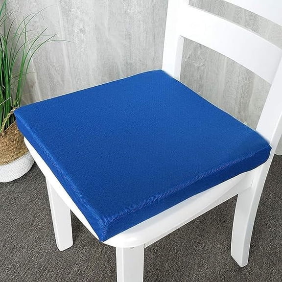 Zhuge Soft Foam Seat Cushion, Thicken Chair Pad, 20X20X2 in Chair Cushion with Removable Cover, for Relief and Comfort Blue