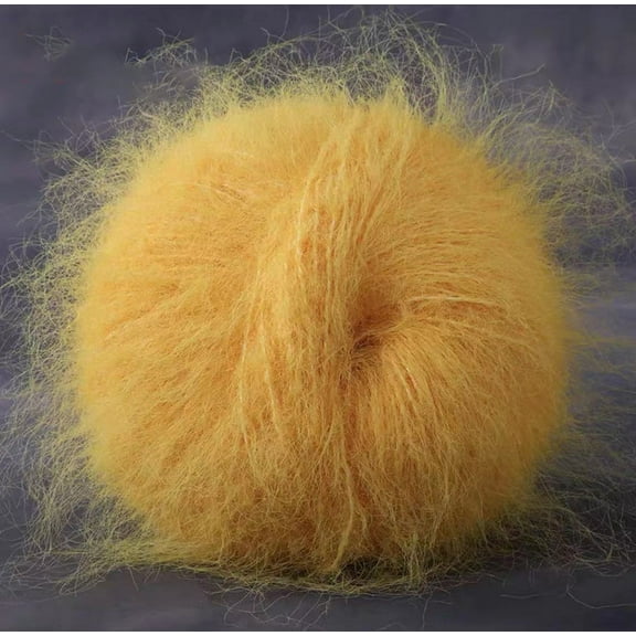 Zhuge Soft Plush Alpaca-Inspired Acrylic Loop Yarn, Large Ball for Crochet, Knitting & Garment Making, Craft Fiber Roving for Needle Felting & Doll Hair(100gA253)