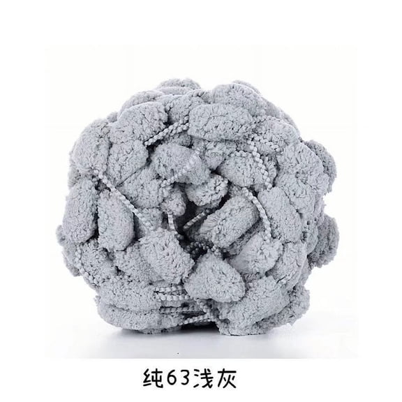 Zhuge Soft Plush Large Ball Wool Acrylic Yarn, Fancy Loop Texture for Crochet, Knitting & Scarf/Garment Making, Cozy Craft Fiber Roving for Needle Felting & Doll Hair(50g，A270)