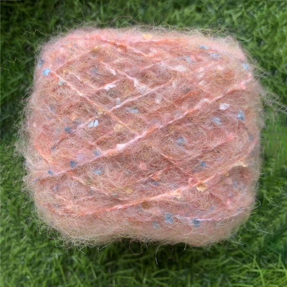 Zhuge Soft Plush Wool Acrylic Fancy Loop Yarn for Doll Hair Making,Crochet Knitting,Needle Felting Doll Hair | Curly Hair Coils of Wool Felt Carded Sheep Wool,Roving,Fiber(100gA63)