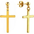 thumbnail image 2 of Cupimatch Cross Stud Earrings - 3 Pairs Stainless Steel Religious Dangle Earrings For Women Men 2 of 9