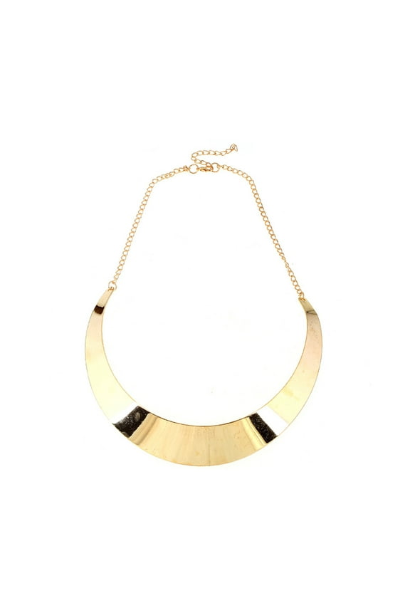 Stainless Steel Necklace with Wide Face and Thick Girt - High Polished Jewelry