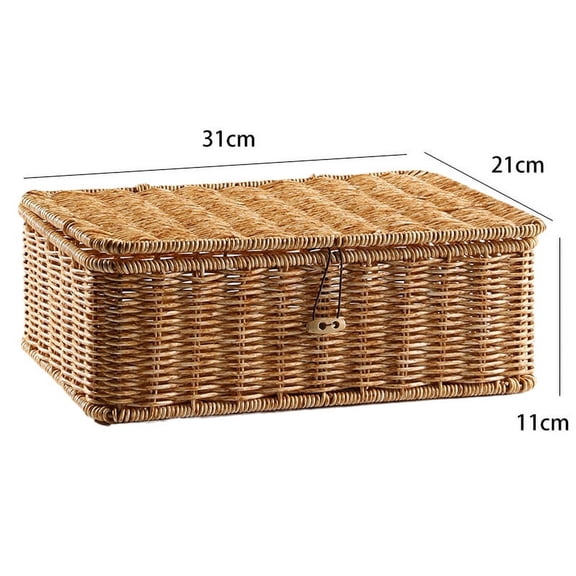 Zhuge Storage Box for Pantry Organizer and Storage,Perfect for Bathroom,Cabinet,Kitchen,Fridge,Closet Organization Supplies 12.2*8.27*3.94inch (A11)
