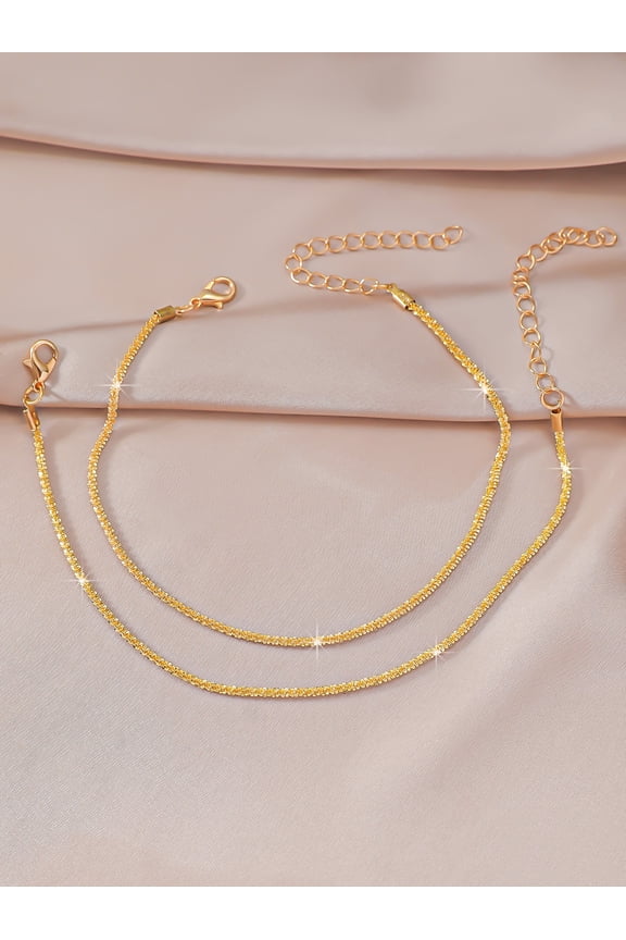 Stylish Boho-Inspired Ankle Bracelet Chains, Adjustable Foot Jewelry, Summer Beach Fashion Accessory for Women,S23