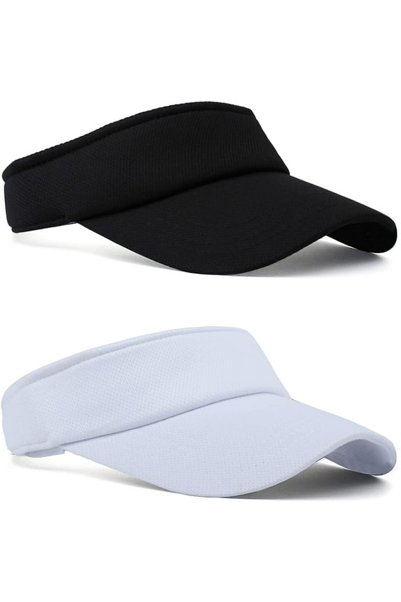 Sun Visor Hats for Women Men Sun Protection Velcro Sun Hat Adjustable Lightweight Outdoor Sports Visor Cap