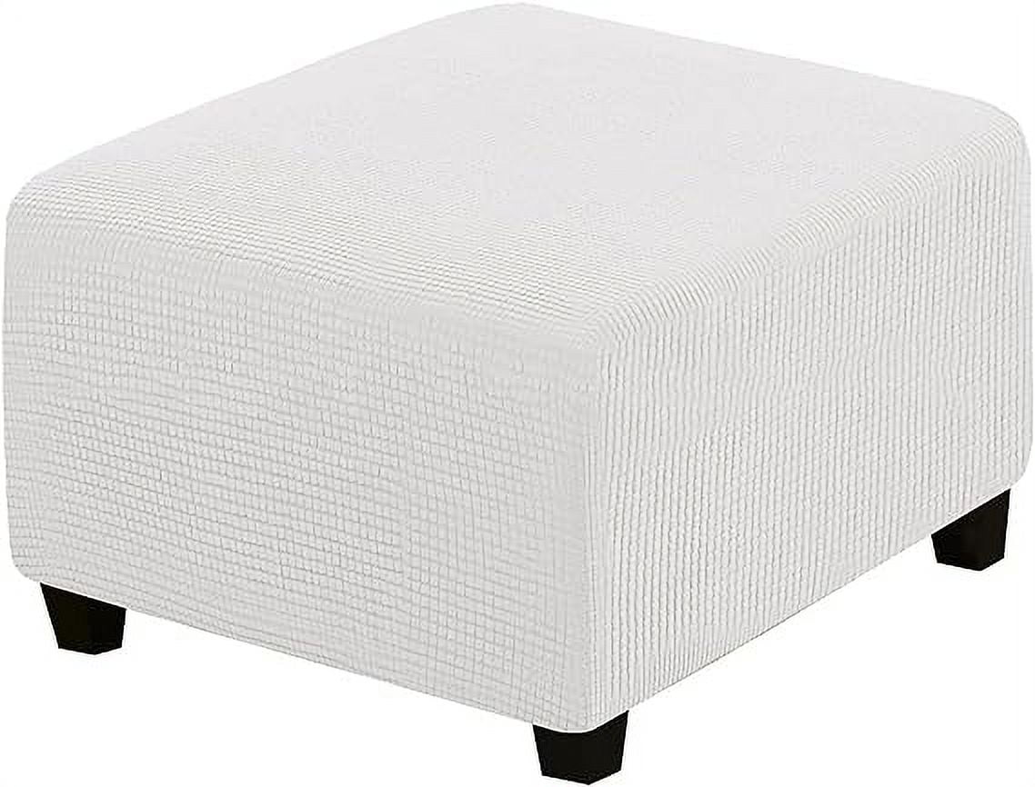 Zhuge Super Stretch Soft Ottoman Cover with Elastic Band Footrest Sofa