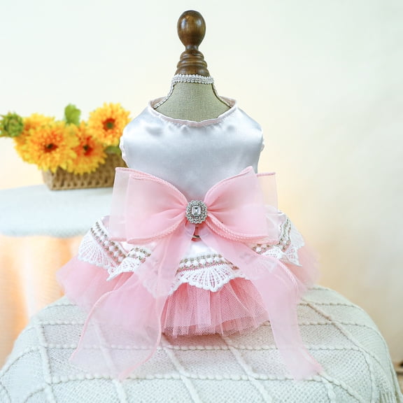 Zhuge Sweet Puppy Dog Dress,Cute Princess Cat Dresses Dog Skirt for Small Girl Dogs(A20，M)