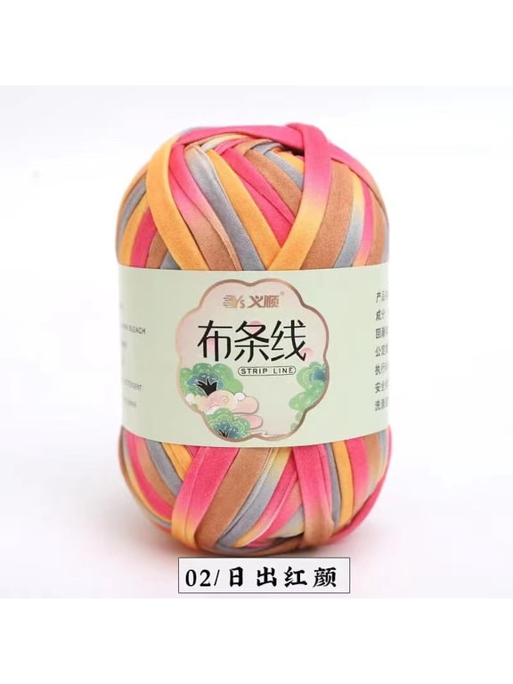 T-Shirt Yarn 200G 2Pack | Knitting & Crochet Yarn for Beginners | Solid Color DIY Fabric for Handmade Bags, Blankets & Cushions,Style S,B