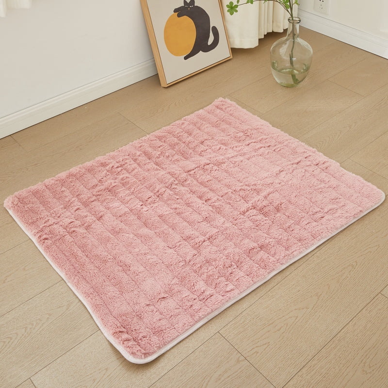 Zhuge Thermal Insulated Pet Mat, Washable for Cats, Outdoor Cat House & Indoor Warmth Pad - Pink, 70x100cm, 1 Piece