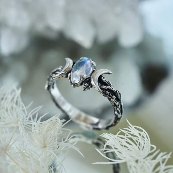 Zhuge Vintage Women Creative Design Personalized Fashion Women's Ring Engagement Ring Wedding Band Ring for Women（8）