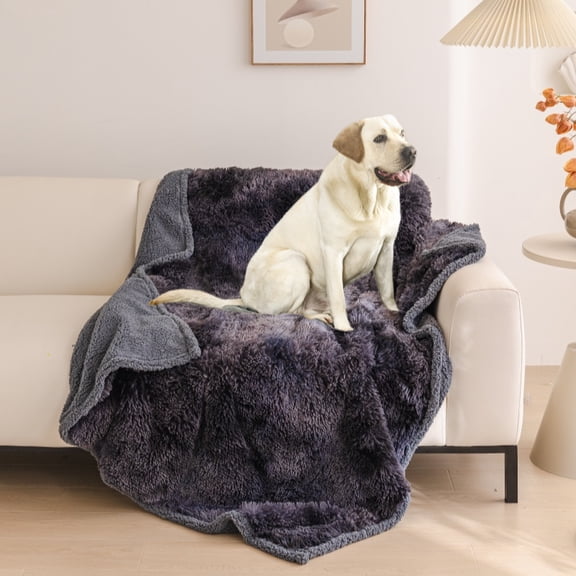 Zhuge Washable Pet Sleeping Mat & Throw Blanket for Small/Medium Dogs, Puppies & Cats, Couch Cover Protection with Soft Fleece, 70*50cm, 1 Piece-Grey A