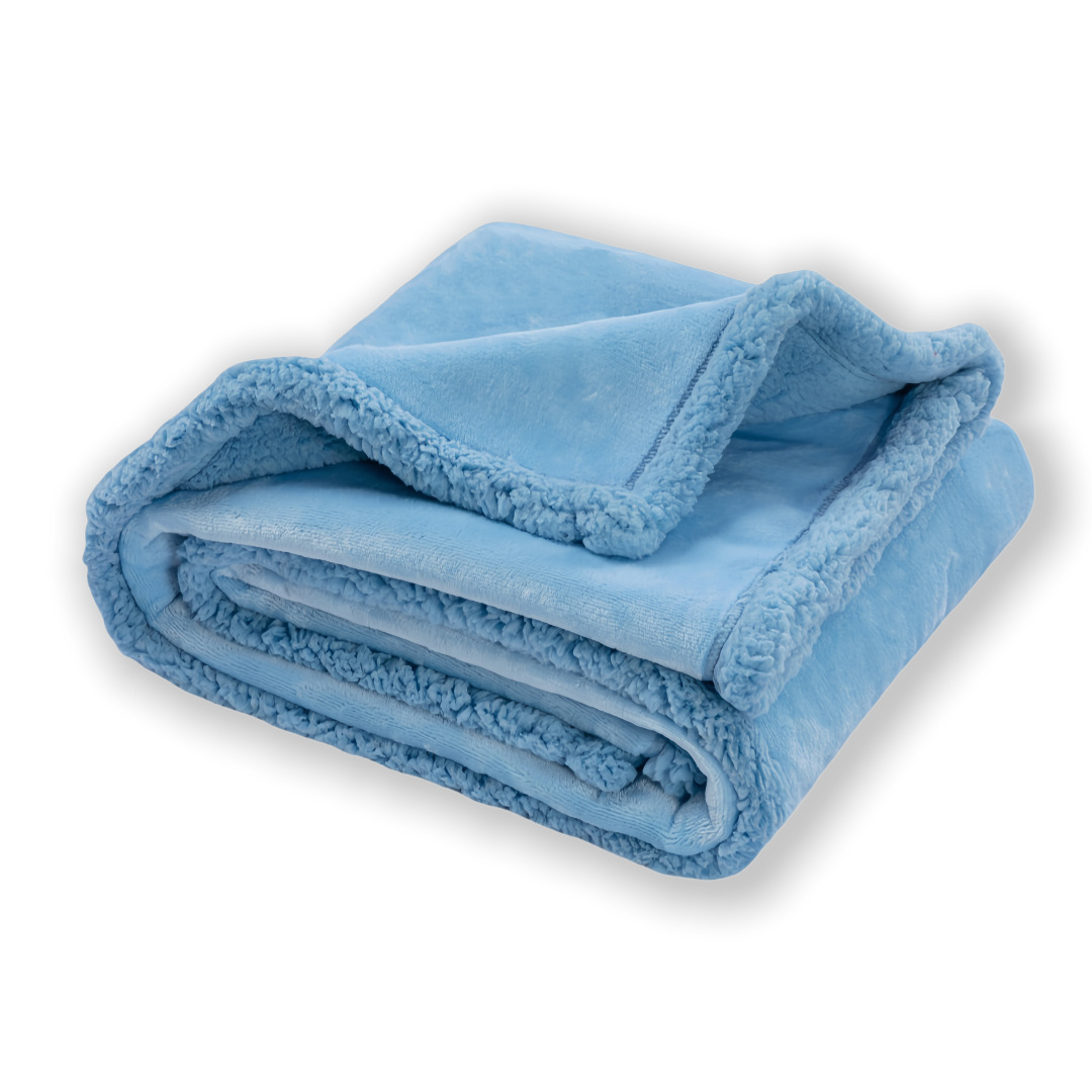 Zhuge Washable Pet Sleeping Mat & Throw Blanket for Small/Medium Dogs, Puppies & Cats, Couch Cover Protection with Soft Fleece-Blue, 100*71cm, 1 Piece