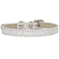 thumbnail image 1 of Zhuge White XS Size Adjustable Rhinestone PU Leather Pet Collar, Bling Collar for Cats & Dogs,1 Pc, 1 of 3