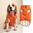 thumbnail image 1 of Zhuge Windproof Dog Winter Jacket Dog Coat Warm Dog Vest Cold Weather Pet Apparel with 2 Layers Fleece Lined for Small Medium Large Dogs (S, Orange), 1 of 4