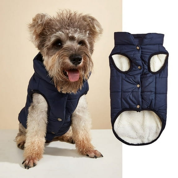 Zhuge Windproof Dog Winter Jacket Dog Coat Warm Dog Vest Cold Weather Pet Apparel with 2 Layers Fleece Lined for Small Medium Large Dogs (XXL, Black)