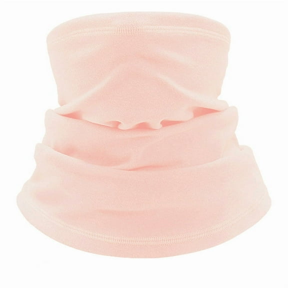 Zhuge Winter Neck Gaiter Warmer for Cold Weather Skiing Cycling Outdoor Sports-Adult version-Pink