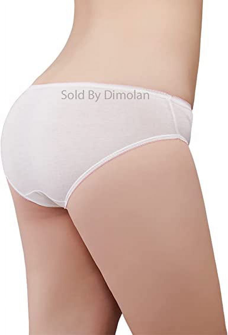 Zhuge Women’s Disposable Underwear for Travel-Hospital Stays- 100% Cotton Panties White(10pk