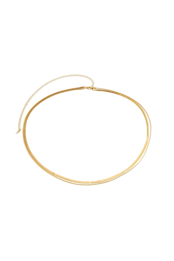 Womens Multilayer Metal Belly Chain, Adjustable Waist Body Jewelry for Everyday Wear, 1 Piece,B07