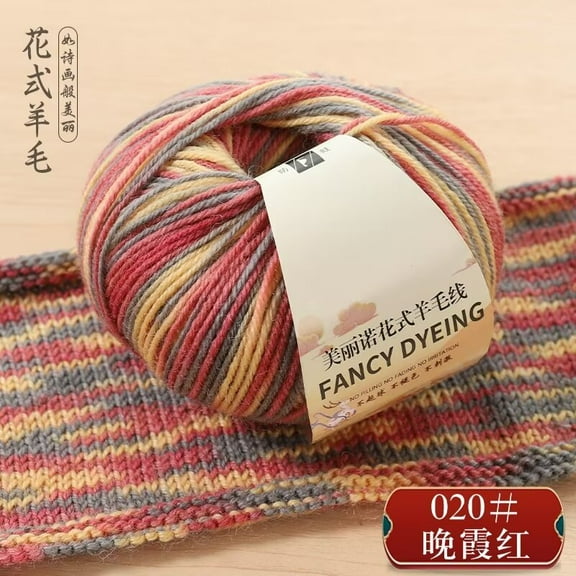 Zhuge Wool Yarn for Crocheting, 1 Skeins, 50G, Free Patterns - Wool Yarn for Knitting - Medium Worsted WeightStyle S