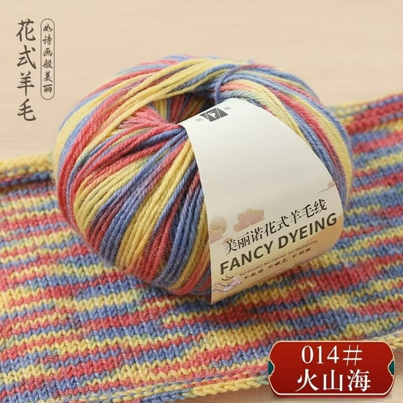 Zhuge Wool Yarn for Crocheting, 2 Skeins, 100G, Free Patterns - Wool Yarn for Knitting - Medium Worsted WeightStyle M